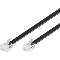 Produktbild för MicroConnect Modular Straight - telefonkabel - 10 m - svart
