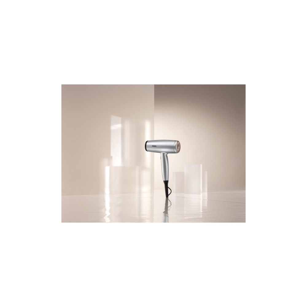 Produktbild för BaByliss Cosmos D580DE, ?DC, Satinstål, Hängögla, 1,95 m, Kn...