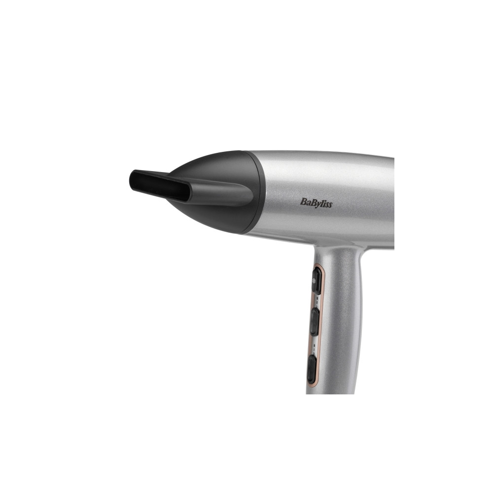 Produktbild för BaByliss Cosmos D580DE, ?DC, Satinstål, Hängögla, 1,95 m, Kn...