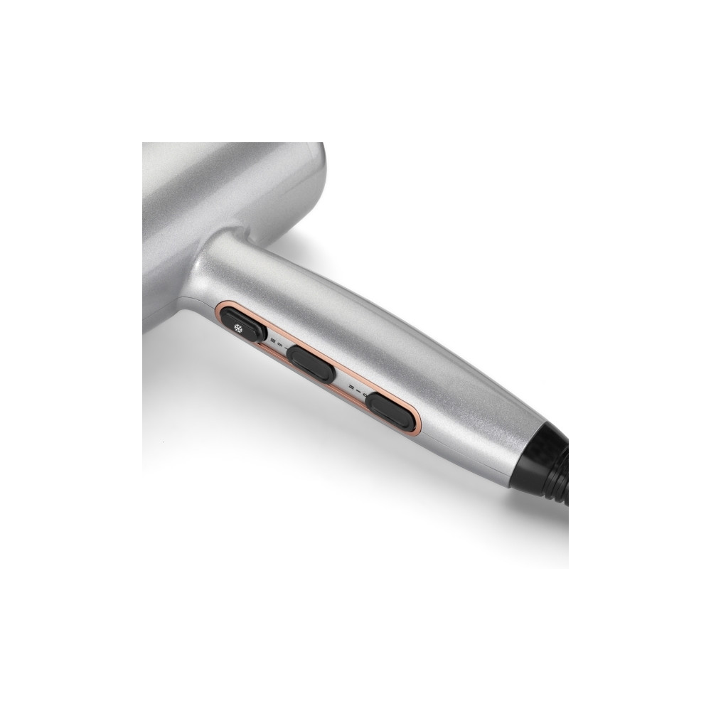 Produktbild för BaByliss Cosmos D580DE, ?DC, Satinstål, Hängögla, 1,95 m, Kn...