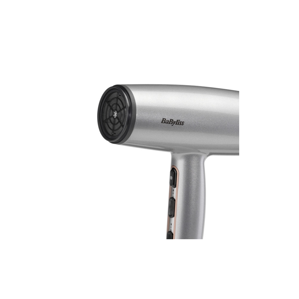 Produktbild för BaByliss Cosmos D580DE, ?DC, Satinstål, Hängögla, 1,95 m, Kn...