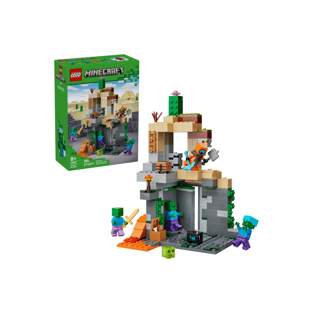 Produktbild för LEGO Minecraft 21587 - Zombie Dungeong - byggsats