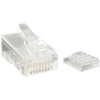 Produktbild för StarTech.com Cat 6 RJ45 Stranded Modular Plug Connector - 50 Pack (CRJ45C6STR50) - nätverkskontakt - klar