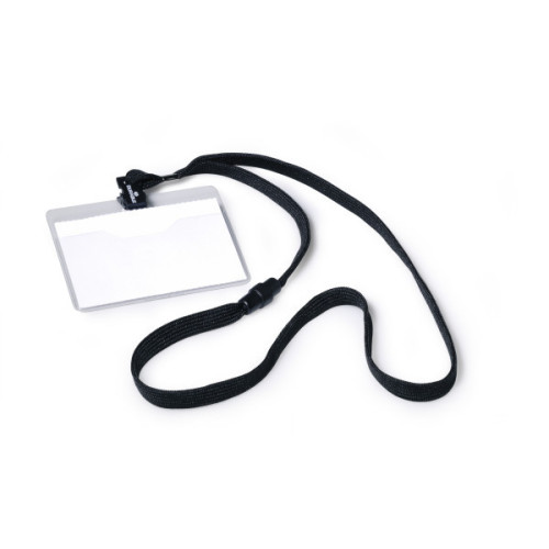 Durable DURABLE namnskylt - för 60 x 90 mm - svart, transparent (paket om 10)