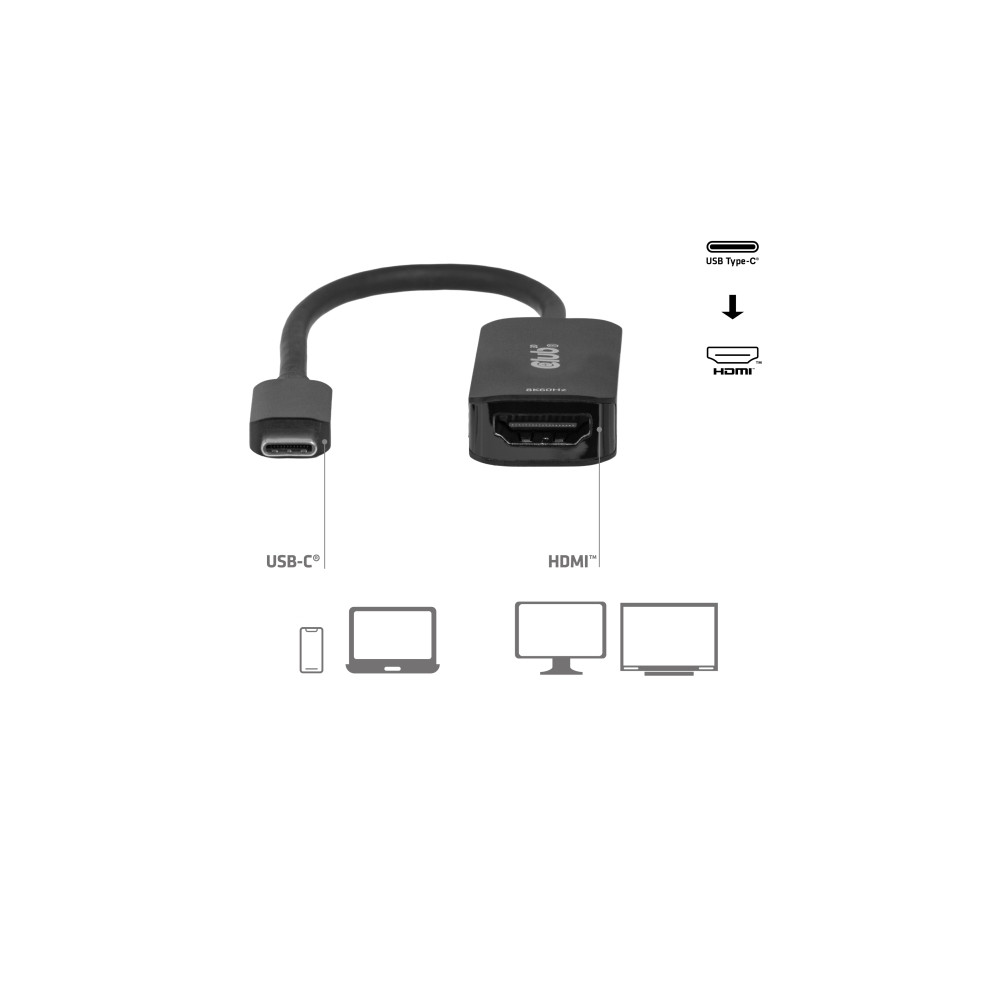 Produktbild för Club 3D adapterkabel - 12 cm