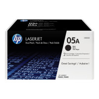 Produktbild för HP 05A - 2-pack - svart - original - LaserJet - tonerkassett (CE505D)