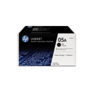 Produktbild för HP 05A - 2-pack - svart - original - LaserJet - tonerkassett (CE505D)