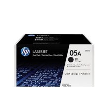 Produktbild för HP 05A - 2-pack - svart - original - LaserJet - tonerkassett (CE505D)
