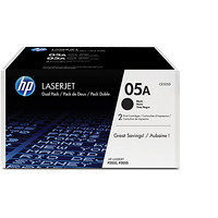 Produktbild för HP 05A - 2-pack - svart - original - LaserJet - tonerkassett (CE505D)