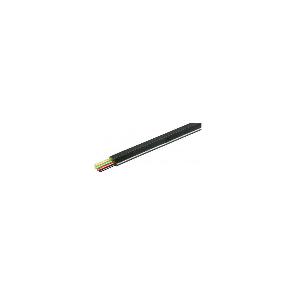 Produktbild för Goobay Telefonkabel platt rulle 4-trådig, 100 m rulle, AWG 2...