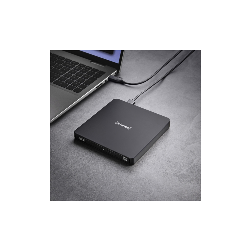 Produktbild för Intenso EOD 400D Slim - DVD±RW- (±R DL-) / DVD-RAM-enhet - USB 3.2 Gen 1 - extern