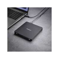 Produktbild för Intenso EOD 400D Slim - DVD±RW- (±R DL-) / DVD-RAM-enhet - USB 3.2 Gen 1 - extern