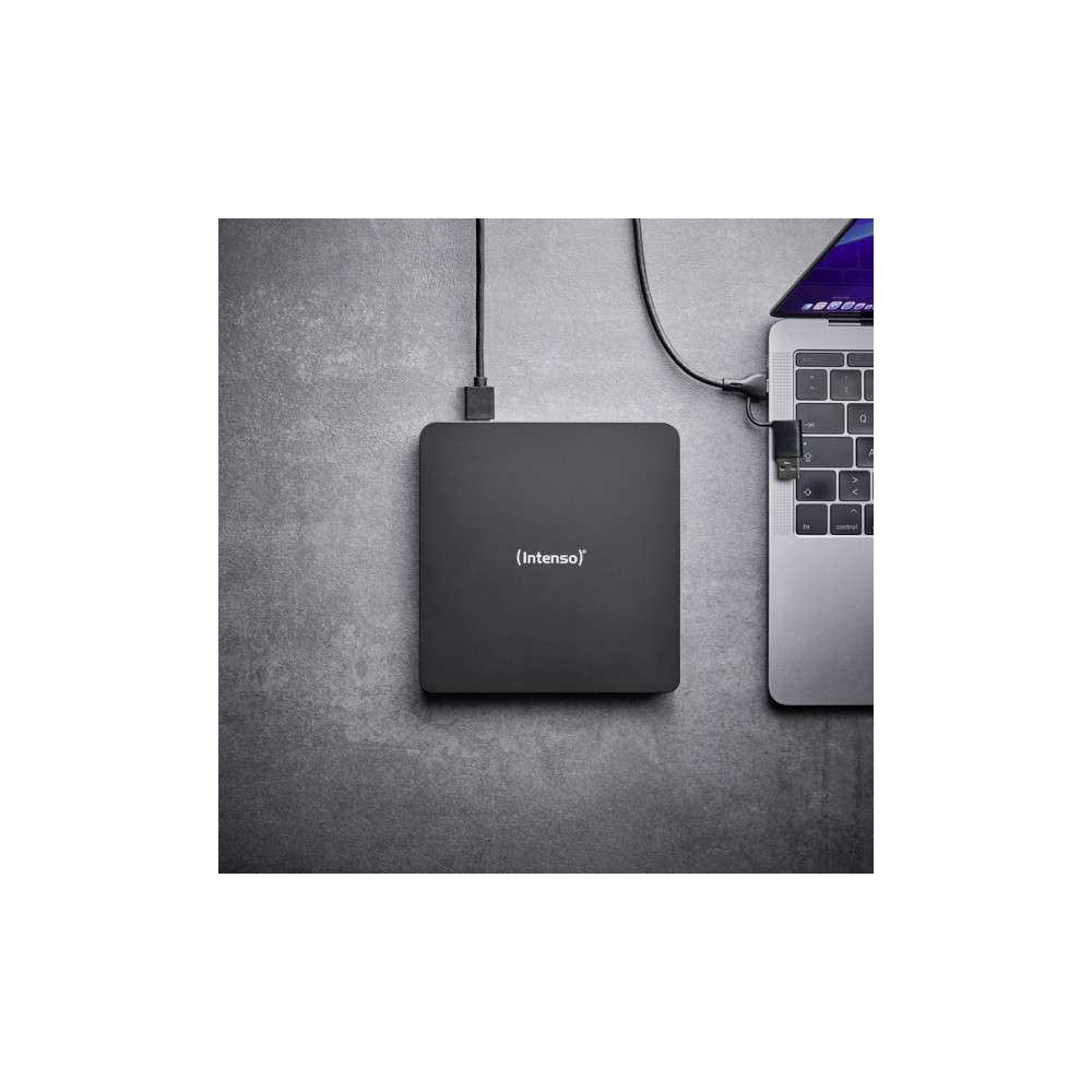 Produktbild för Intenso EOD 400D Slim - DVD±RW- (±R DL-) / DVD-RAM-enhet - USB 3.2 Gen 1 - extern