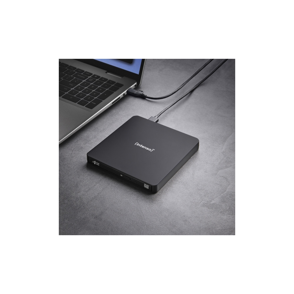 Produktbild för Intenso EOD 400D Slim - DVD±RW- (±R DL-) / DVD-RAM-enhet - USB 3.2 Gen 1 - extern