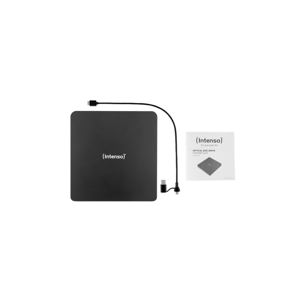Produktbild för Intenso EOD 400D Slim - DVD±RW- (±R DL-) / DVD-RAM-enhet - USB 3.2 Gen 1 - extern