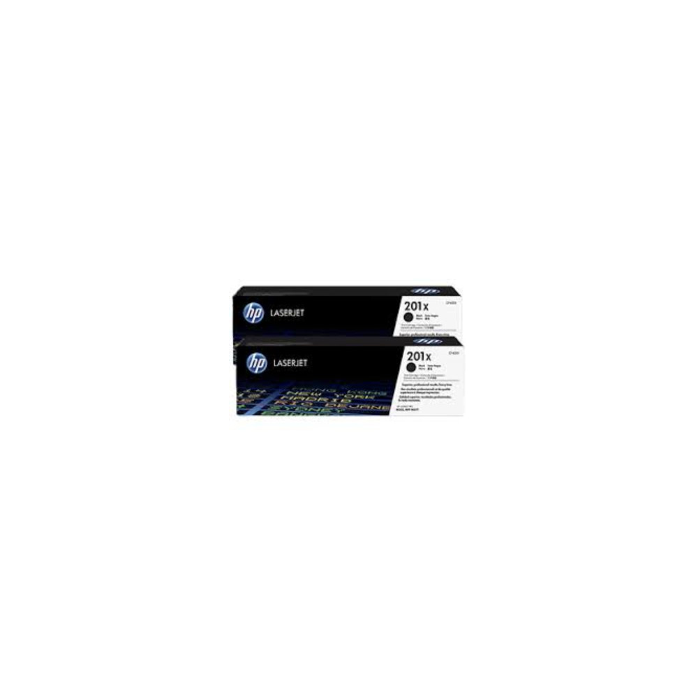 Produktbild för HP 201X - 2-pack - Lång livslängd - svart - original - LaserJet - tonerkassett (CF400XD)