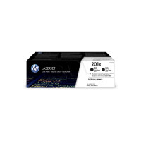 Produktbild för HP 201X - 2-pack - Lång livslängd - svart - original - LaserJet - tonerkassett (CF400XD)