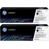 Produktbild för HP 201X - 2-pack - Lång livslängd - svart - original - LaserJet - tonerkassett (CF400XD)