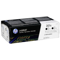 Produktbild för HP 201X - 2-pack - Lång livslängd - svart - original - LaserJet - tonerkassett (CF400XD)