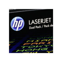 Produktbild för HP 201X - 2-pack - Lång livslängd - svart - original - LaserJet - tonerkassett (CF400XD)