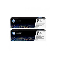 Produktbild för HP 201X - 2-pack - Lång livslängd - svart - original - LaserJet - tonerkassett (CF400XD)
