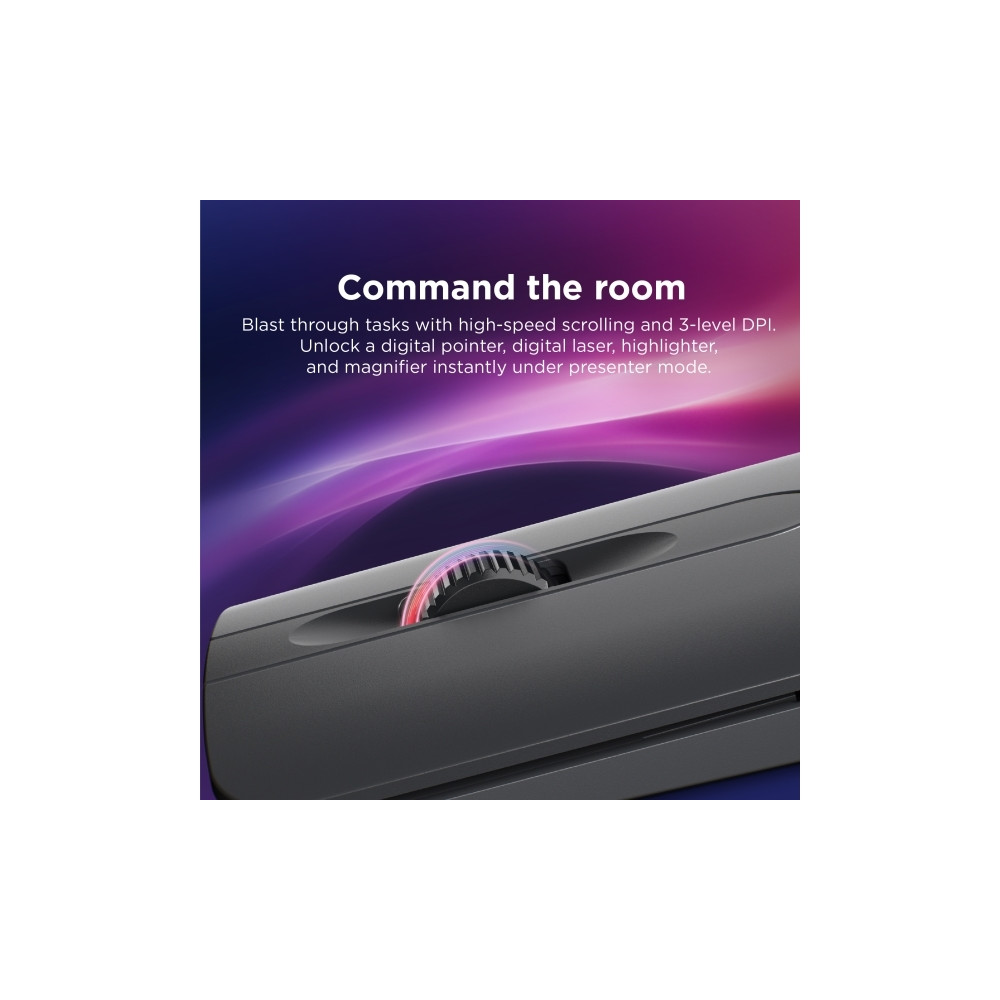 Produktbild för Lenovo ThinkPad - Aura Edition - mus - Presentatör - Bluetooth - thunder gray