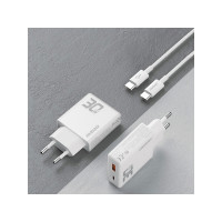 Produktbild för Dudao A30EU adapter 30W GaN 1xUSB-C 1xUSB-A (USB-C till USB-...