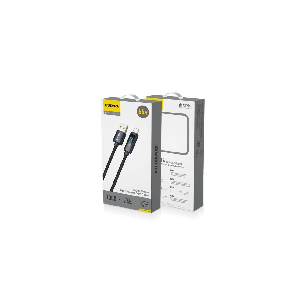 Produktbild för USB-kabel Dudao USB-A till USB-C 1 m flerstaka färger (69766...