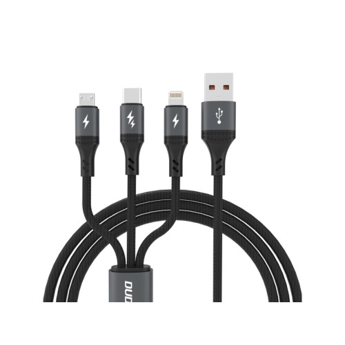 Dudao Dudao USB-kabel USB-A till USB-C + microUSB + Lightning 1,2...