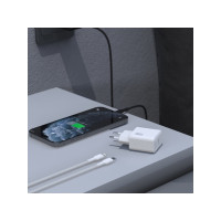 Produktbild för Dudao A26LEU adapter 20W: 1xUSB-C + 1m USB-C till Lightning-...