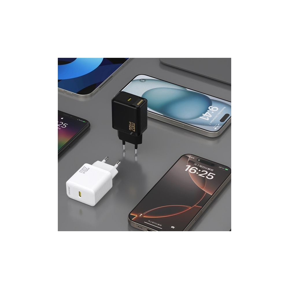 Produktbild för Dudao A26LEU adapter 20W: 1xUSB-C + 1m USB-C till Lightning-...