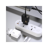 Produktbild för Dudao A26LEU adapter 20W: 1xUSB-C + 1m USB-C till Lightning-...