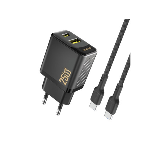 Dudao Dudao A26TCEU adapter 25 W 1xUSB-C 1xUSB-A (1 m USB-C till U...