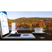 Produktbild för FRITZ!Box 6820 LTE - trådlös router - WWAN - Wi-Fi - skrivbordsmodell