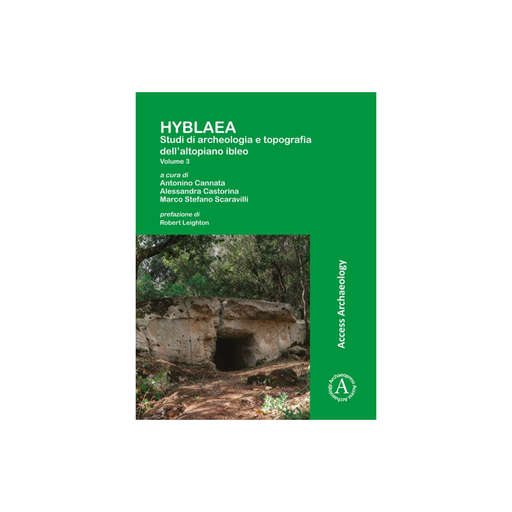 Produktbild för HYBLAEA: Studi di archeologia e topografia dell’altopiano ibleo: Volume 3 (häftad, ita)