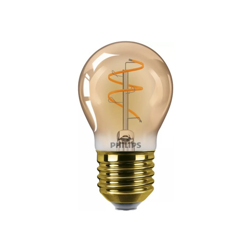 Philips Philips - LED-glödlampa med filament - form: P45 - E27 - 2.7 W - flamljus - 1800 K - bärnsten