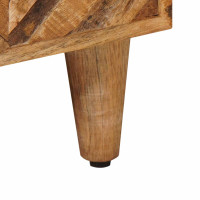 Produktbild för Förvaringsskåp med låda Brun 70 x 33,5 x 46 cm Massivt mangoträ