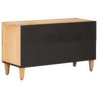 Produktbild för Förvaringsskåp med dörr Brun 80 x 31,5 x 46 cm Massivt mangoträ