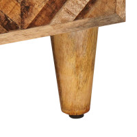 Produktbild för Förvaringsskåp med dörr Brun 80 x 31,5 x 46 cm Massivt mangoträ