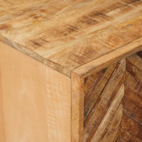 Produktbild för Förvaringsskåp med dörr Brun 90 x 33,5 x 75 cm Massivt mangoträ
