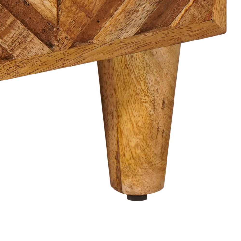 Produktbild för Förvaringsskåp med dörr Brun 90 x 33,5 x 75 cm Massivt mangoträ