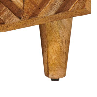 Produktbild för Förvaringsskåp med dörr Brun 90 x 33,5 x 75 cm Massivt mangoträ