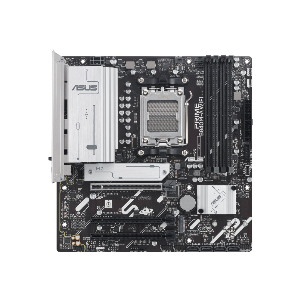 Produktbild för ASUS PRIME B840M-A WIFI - moderkort - micro ATX - Socket AM5 - AMD B840