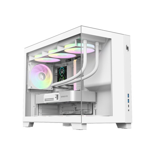 GameMax GameMax Infinity NEX C33 WH - mATX-fodral - micro ATX