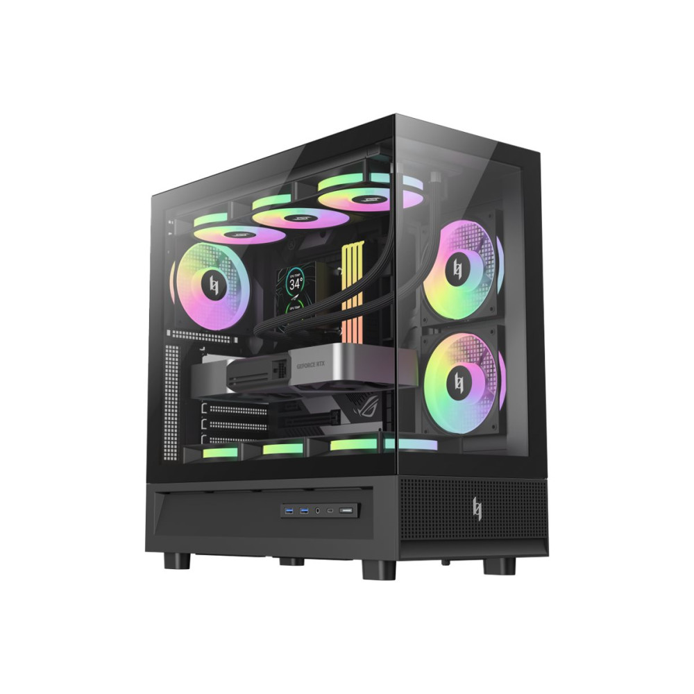 Produktbild för GameMax Infinity NEX C51 BK - ATX-hölje
