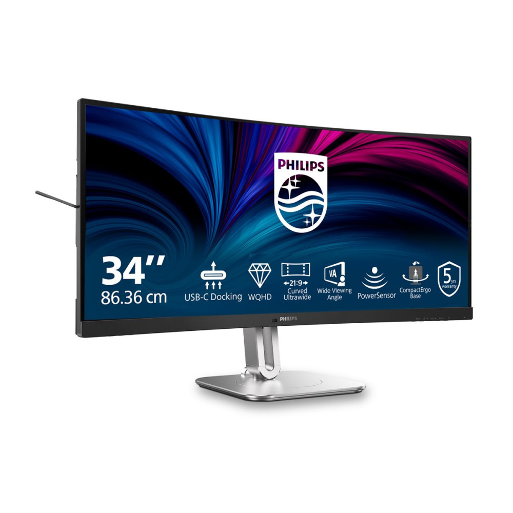 Produktbild för Philips 34B2U5600C - 5000 Series - LED-skärm - böjd - 34" - HDR