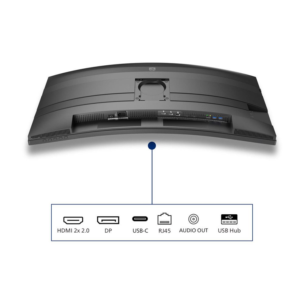 Produktbild för Philips 34B2U5600C - 5000 Series - LED-skärm - böjd - 34" - HDR