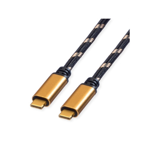 ROLINE Roline Gold - USB typ C-kabel - USB-C till USB-C - 1 m