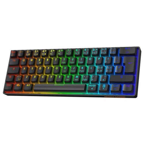 Deltaco Gaming DELTACO GAMING DK470 - tangentbord - mekaniskt - 60% - QWERTY - Nordisk - svart Inmatningsenhet