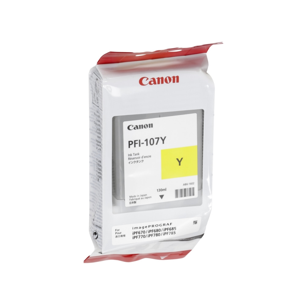 Produktbild för Canon PFI-107 Y - gul - original - bläcktank